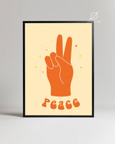 Orange V Poster Tablosu