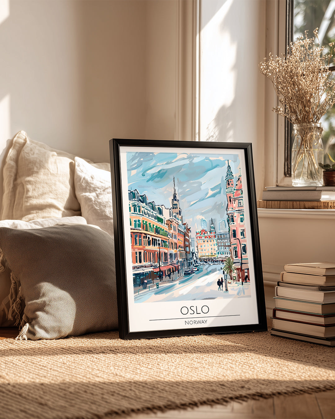 Oslo Norveç Poster Tablosu