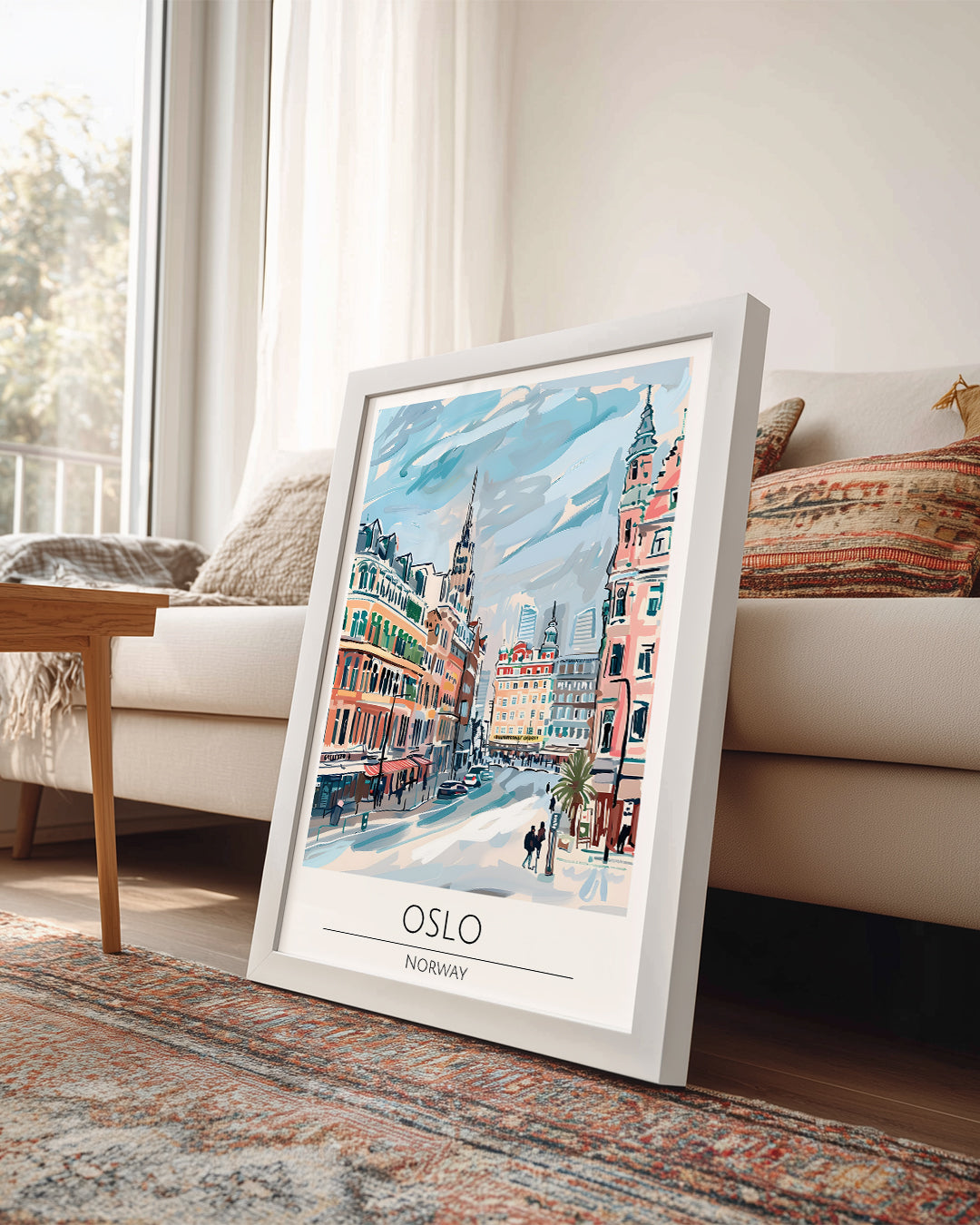 Oslo Norveç Poster Tablosu