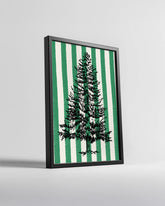 Outdoor Christmas Tree Poster Tablosu