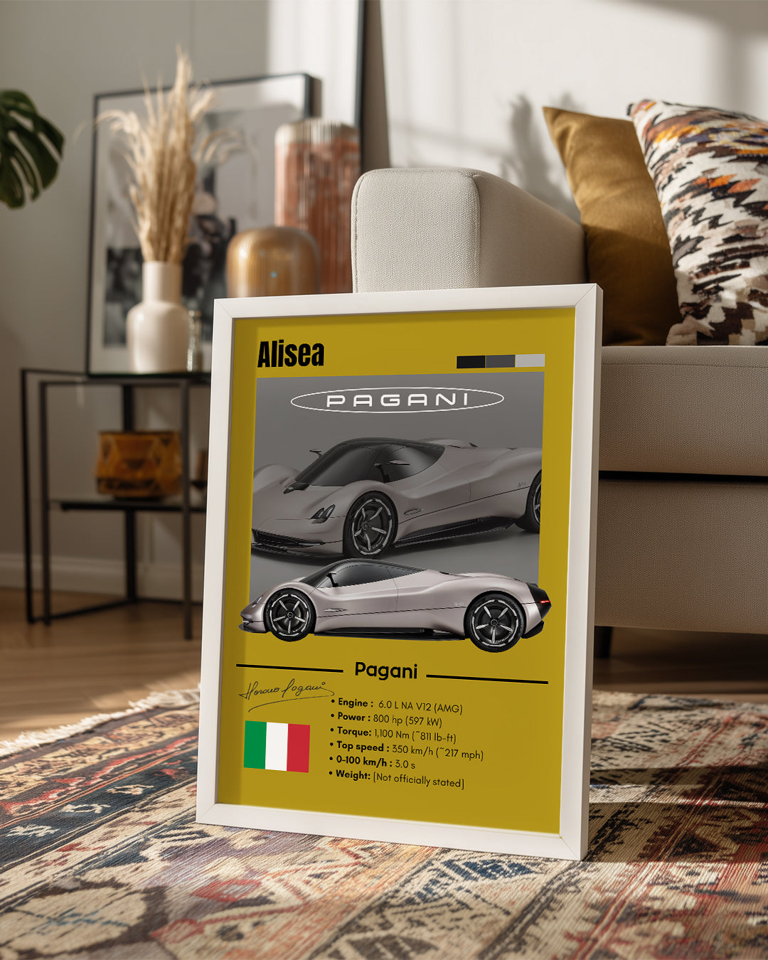 Pagani Alisea Poster Tablosu