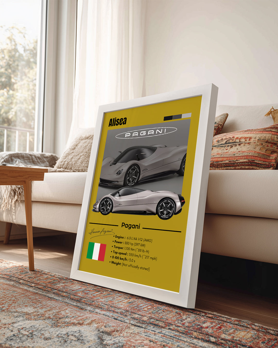 Pagani Alisea Poster Tablosu