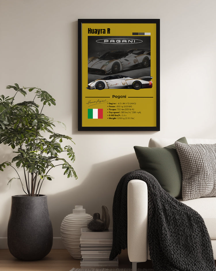 Pagani Huayra R Poster Tablosu