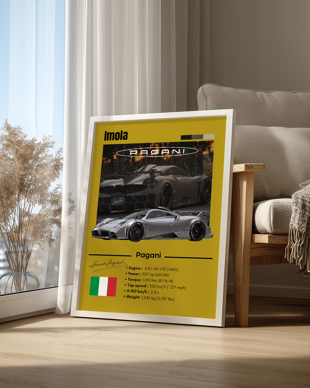 Pagani Imola Poster Tablosu