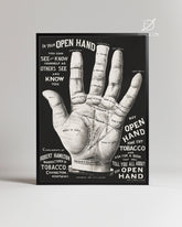 Palm Hand Poster Tablosu