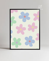 Pastel Bloom Poster Tablosu