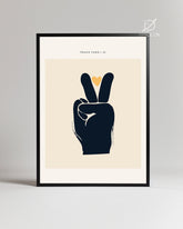 Peace Hand Poster Tablosu