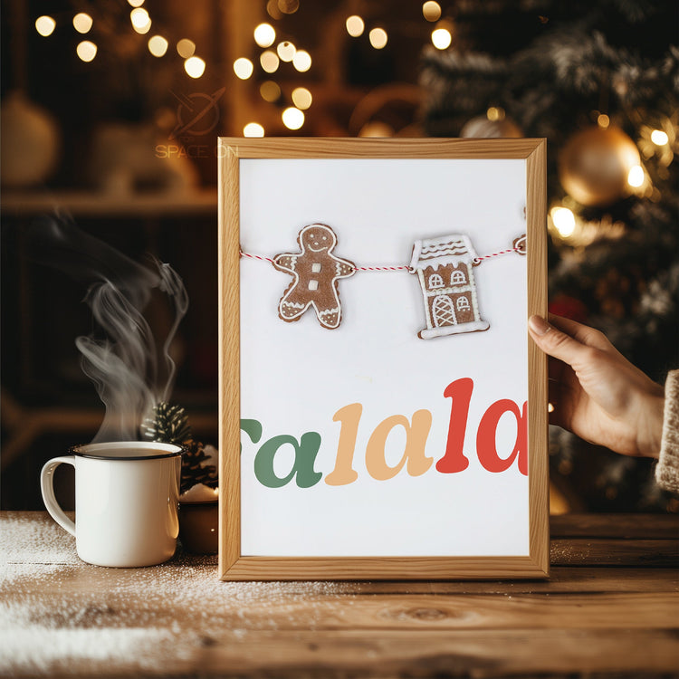 Peaceful Winter Village Poster Tablosu