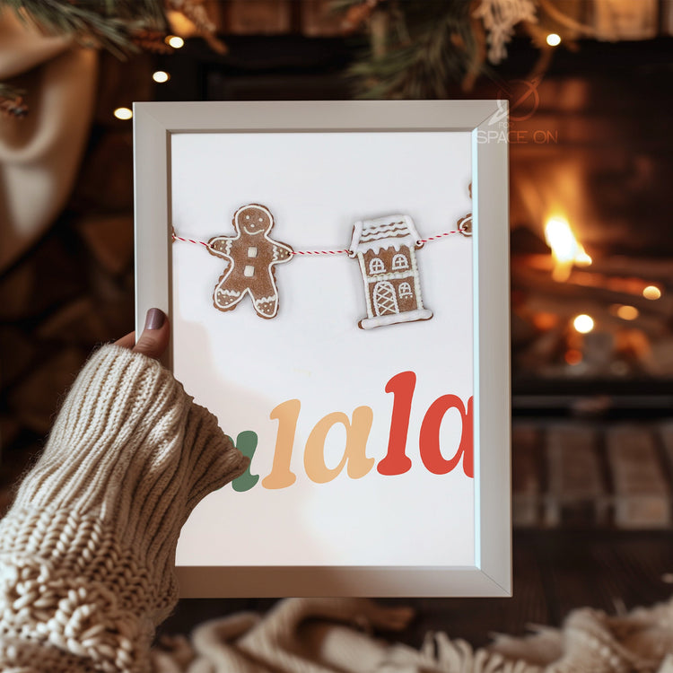 Peaceful Winter Village Poster Tablosu