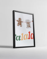 Peaceful Winter Village Poster Tablosu