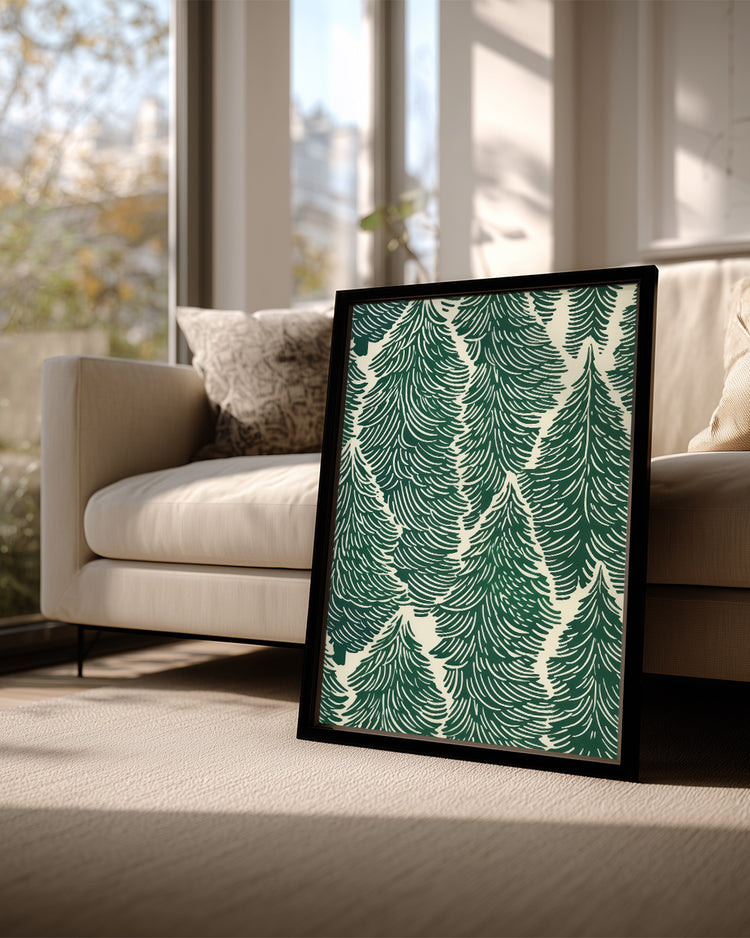 Pine Pattern Poster Tablosu