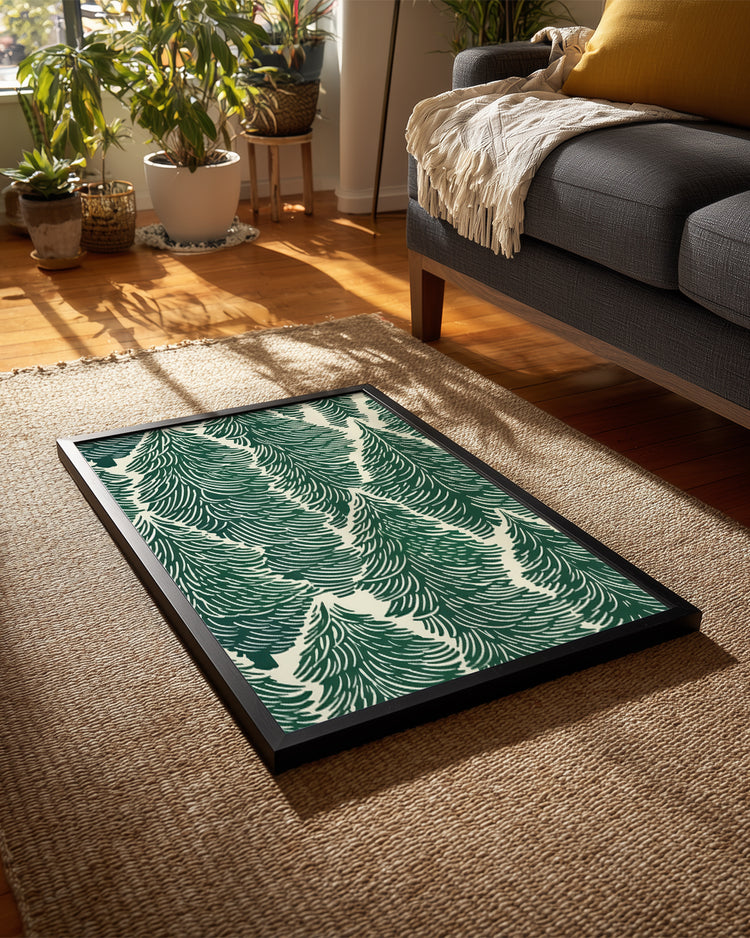 Pine Pattern Poster Tablosu