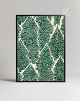 Pine Pattern Poster Tablosu