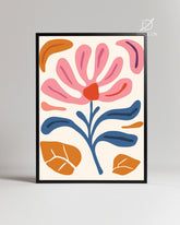 Pink Abstract Poster Tablosu