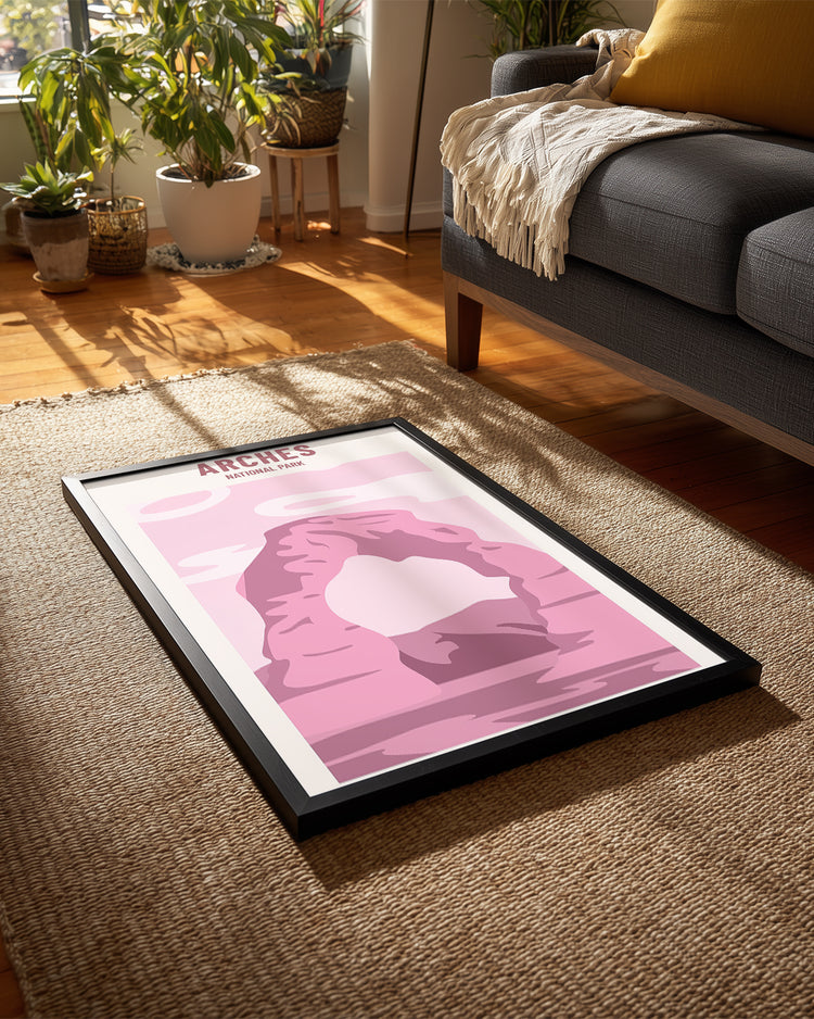 Pink Arch Poster Tablosu