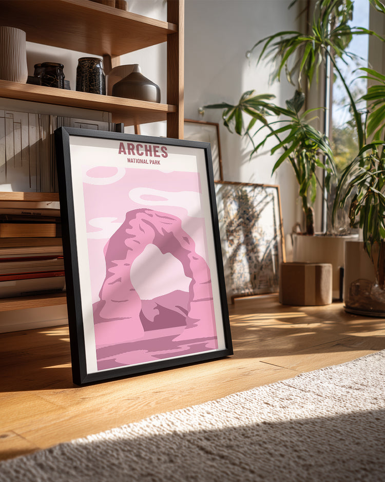 Pink Arch Poster Tablosu