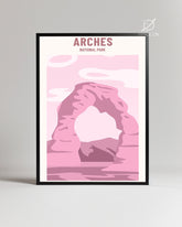 Pink Arch Poster Tablosu