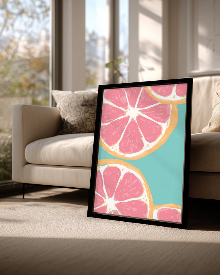 Pink Citrus Poster Tablosu
