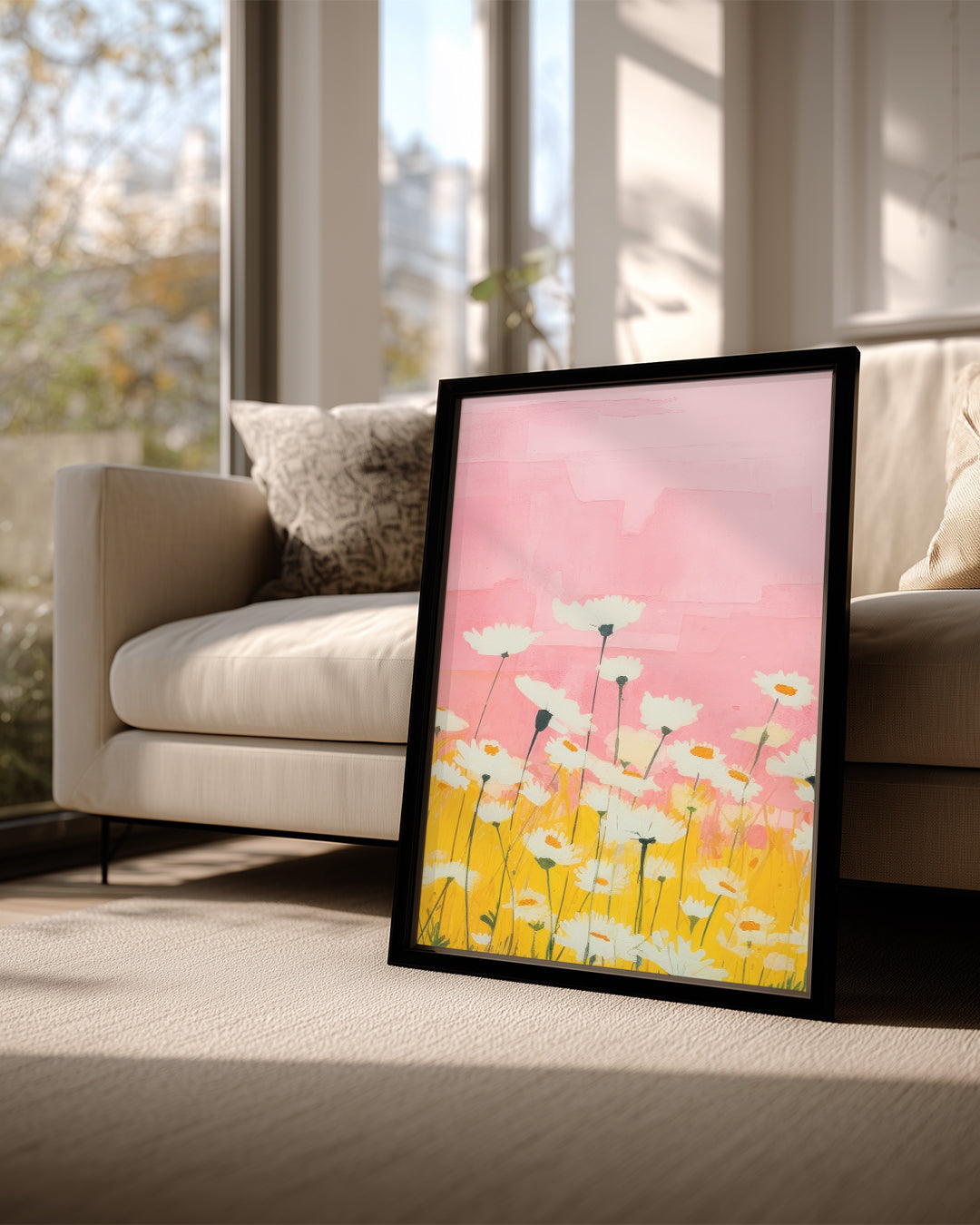 Pink Daisy Poster Tablosu