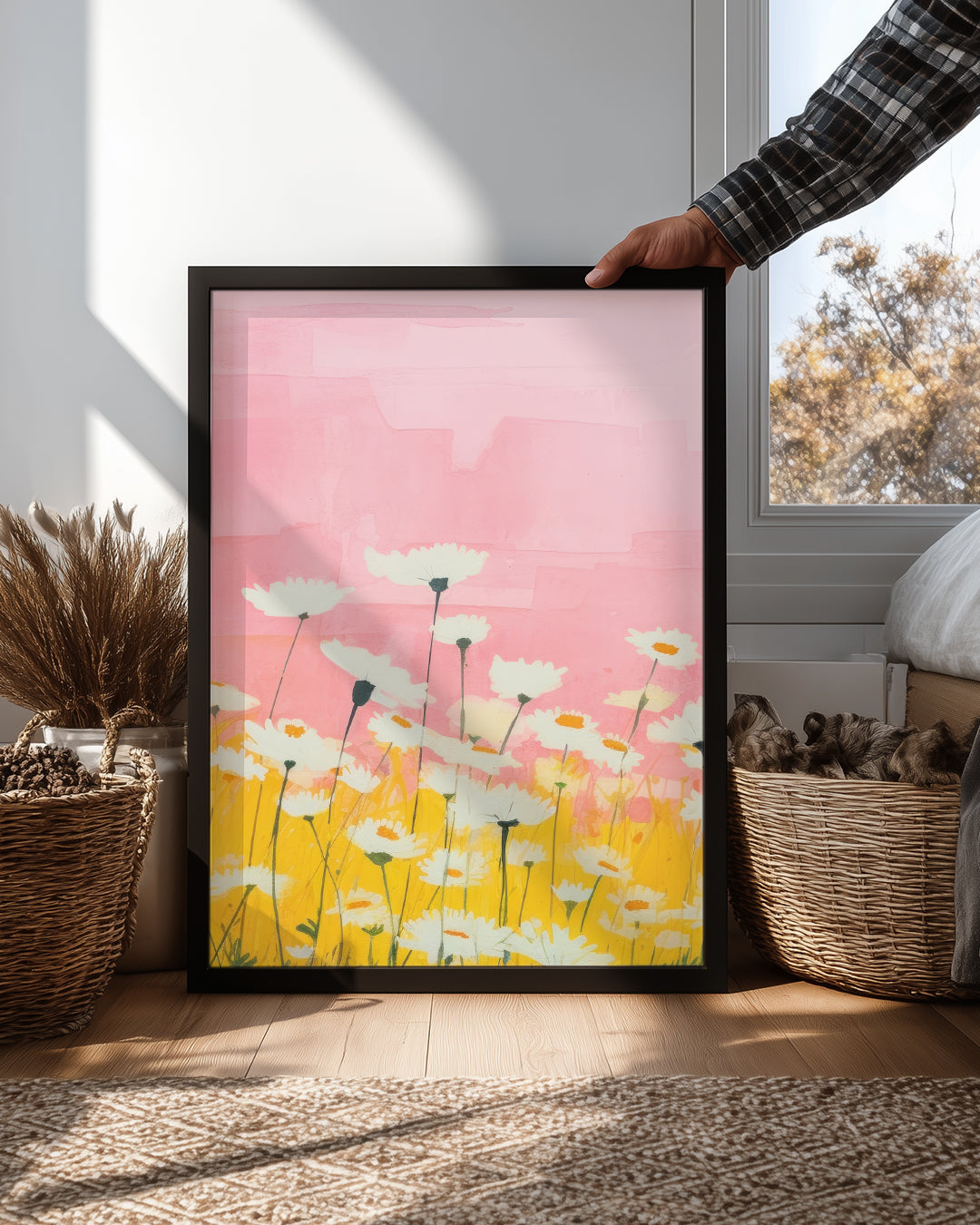 Pink Daisy Poster Tablosu