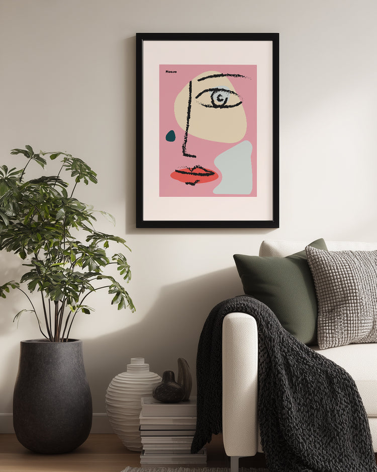 Pink Face Poster Tablosu