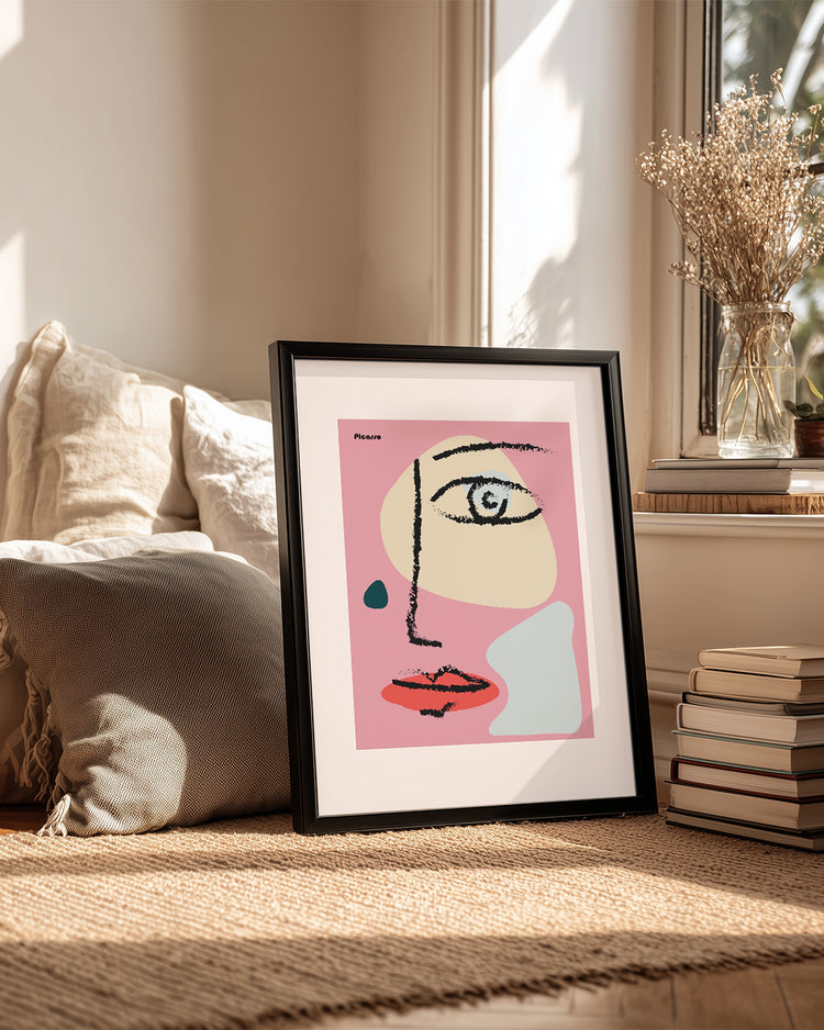 Pink Face Poster Tablosu