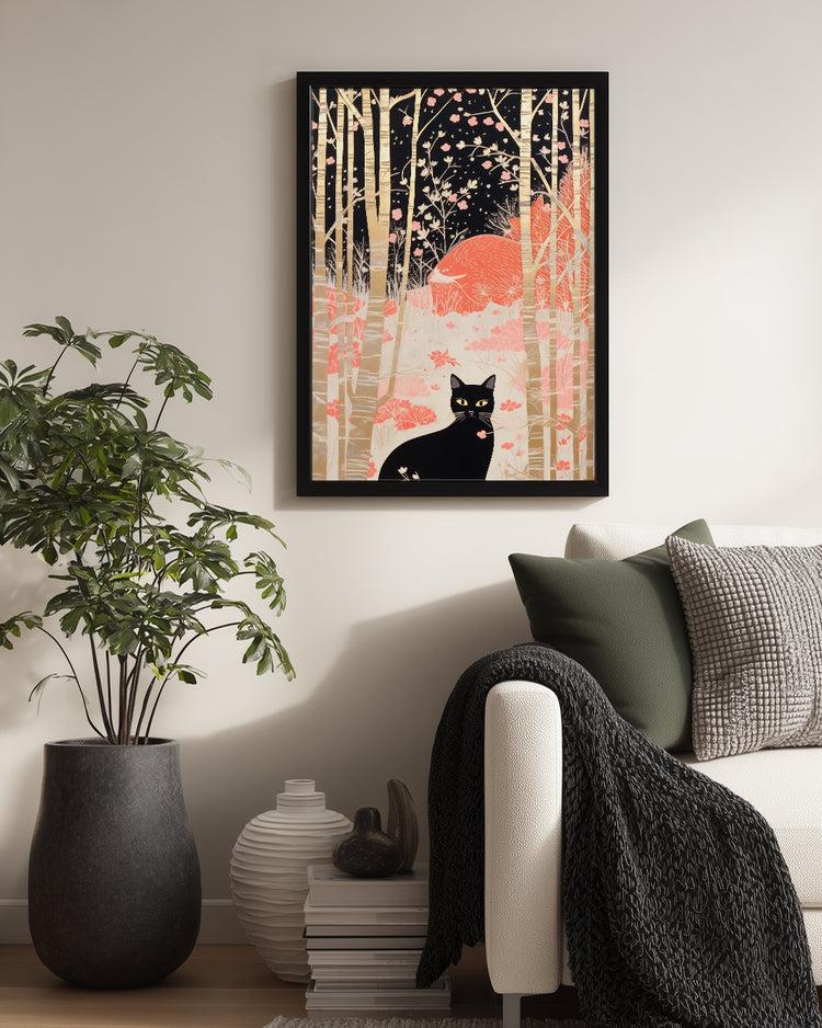 Pink Forest Poster Tablosu