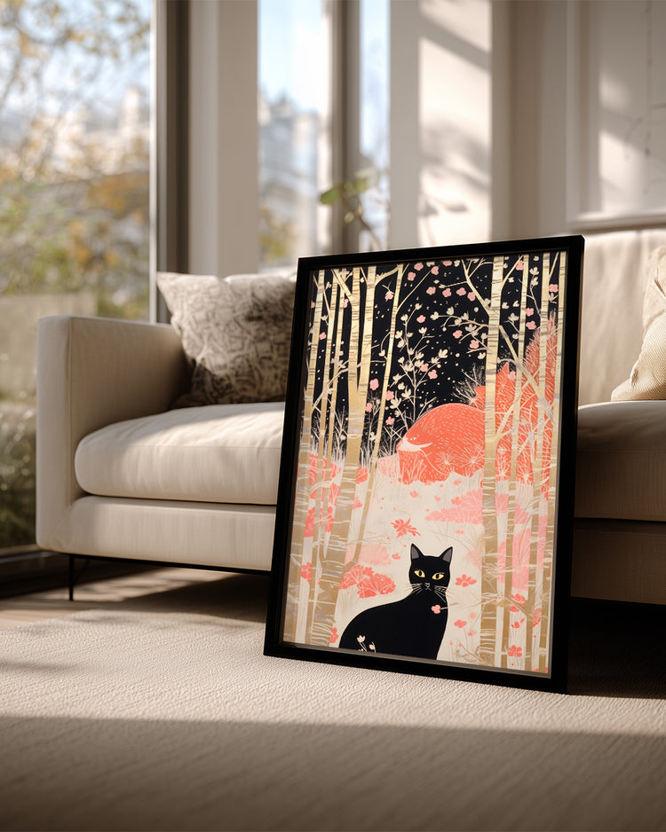 Pink Forest Poster Tablosu