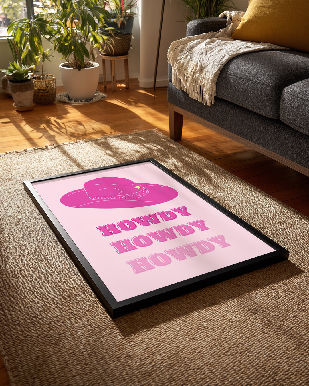 Pink Howdy Poster Tablosu