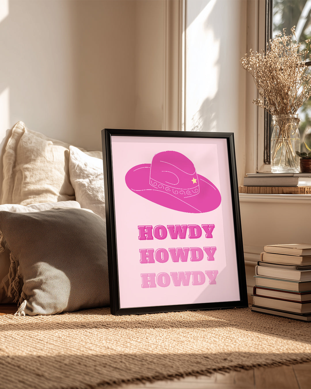 Pink Howdy Poster Tablosu
