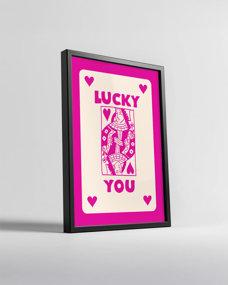 Pink Lucky Poster Tablosu