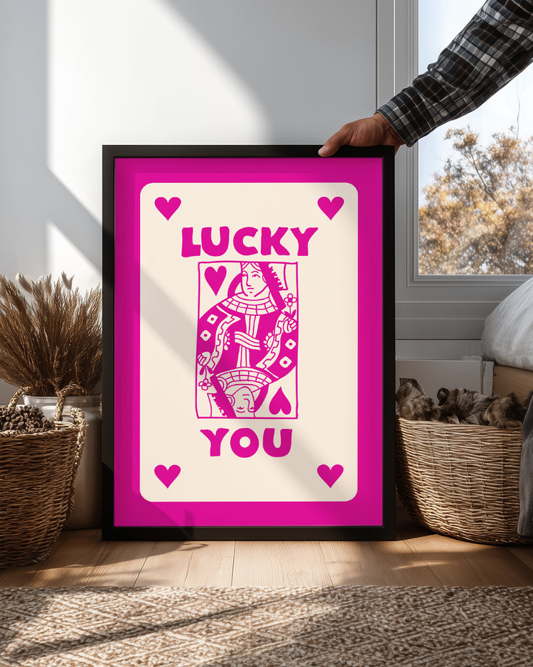 Pink Lucky Poster Tablosu