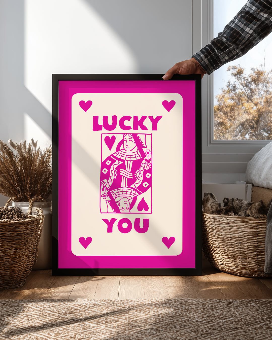 Pink Lucky Poster Tablosu