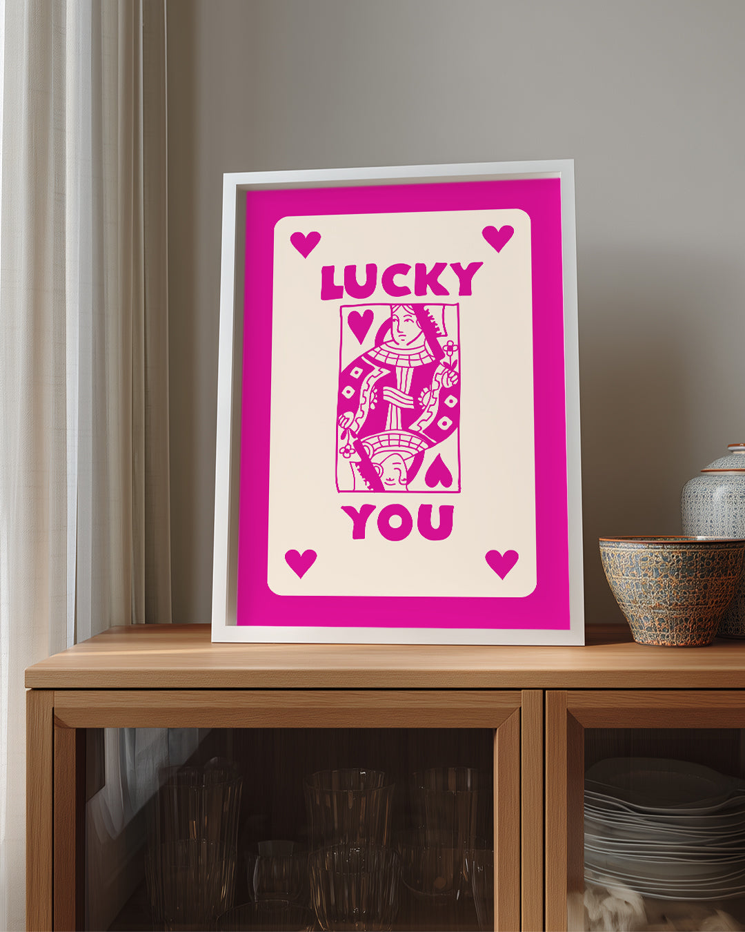 Pink Lucky Poster Tablosu