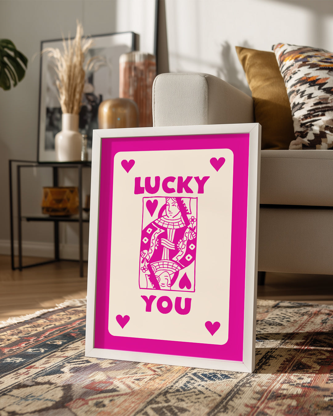 Pink Lucky Poster Tablosu