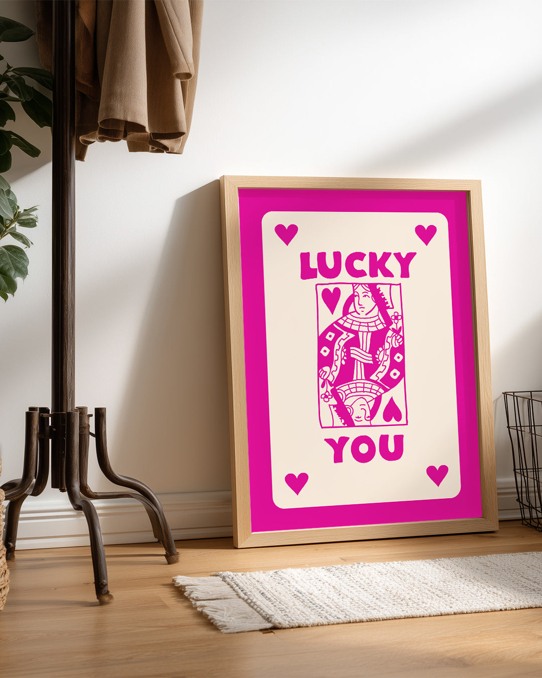 Pink Lucky Poster Tablosu