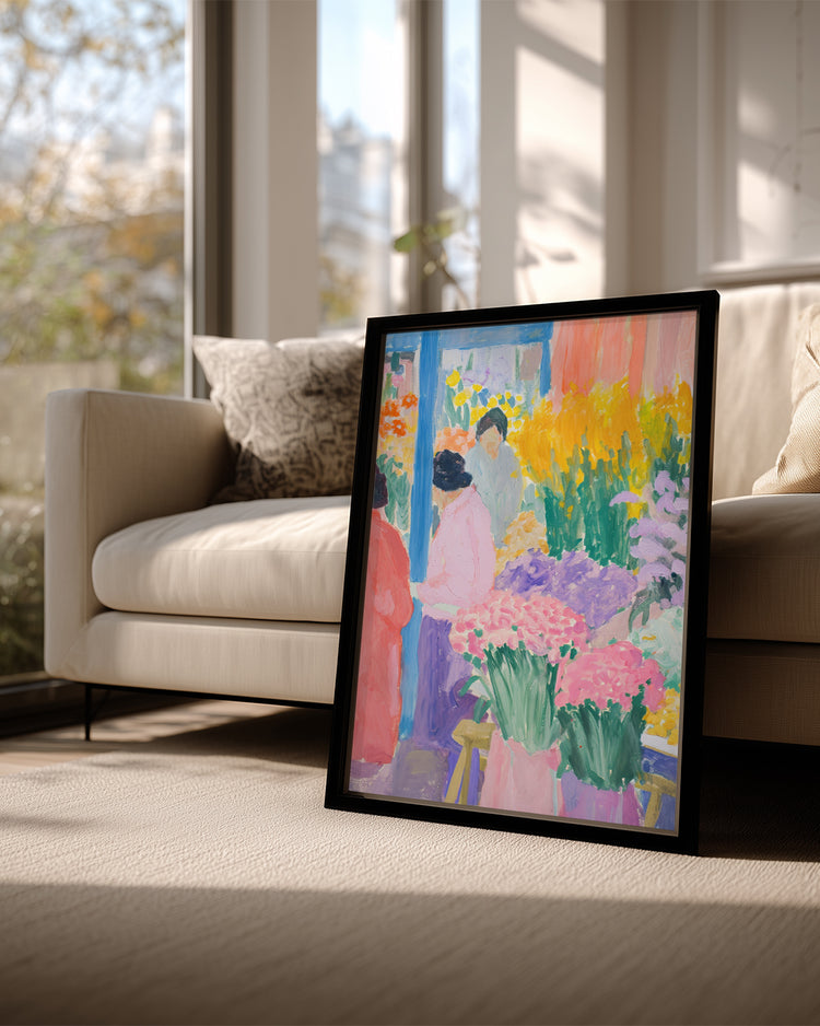 Pink Market Poster Tablosu