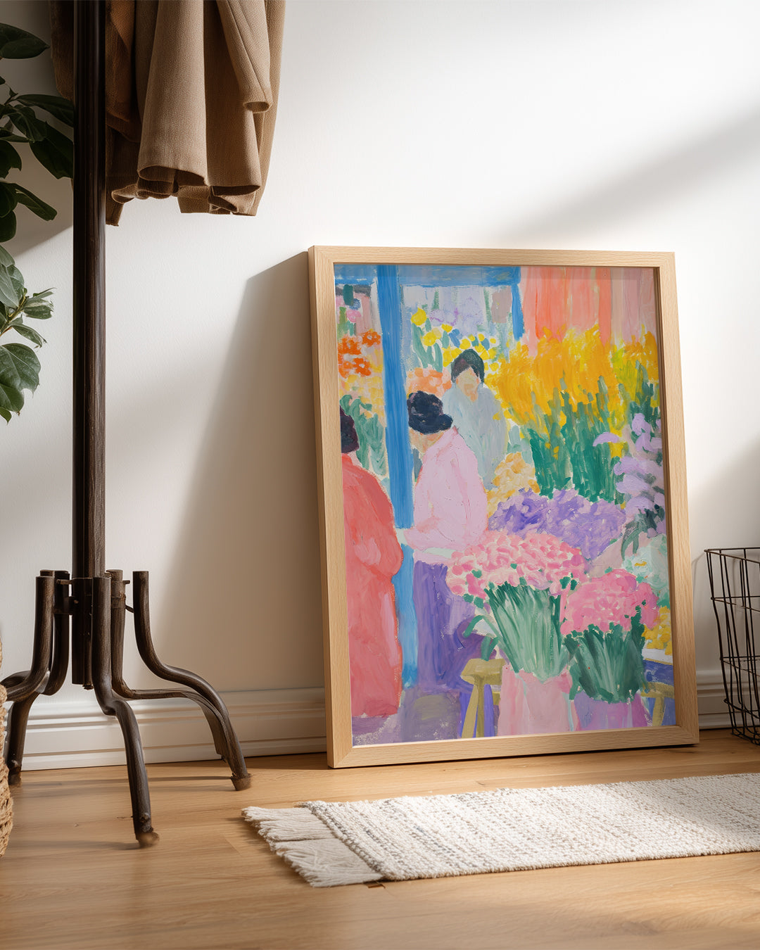 Pink Market Poster Tablosu