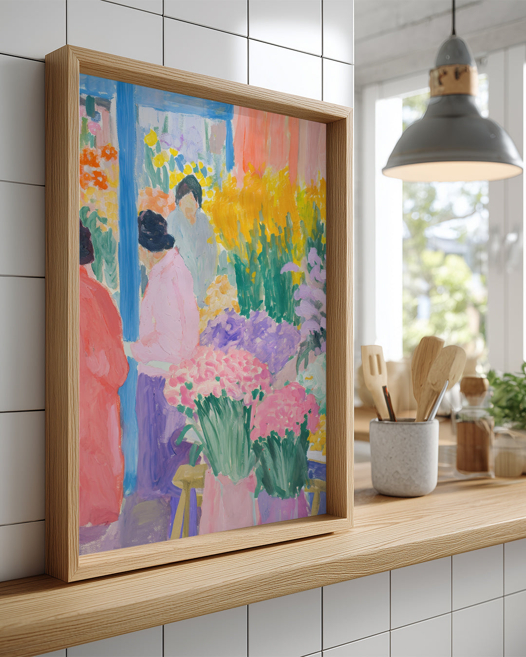 Pink Market Poster Tablosu