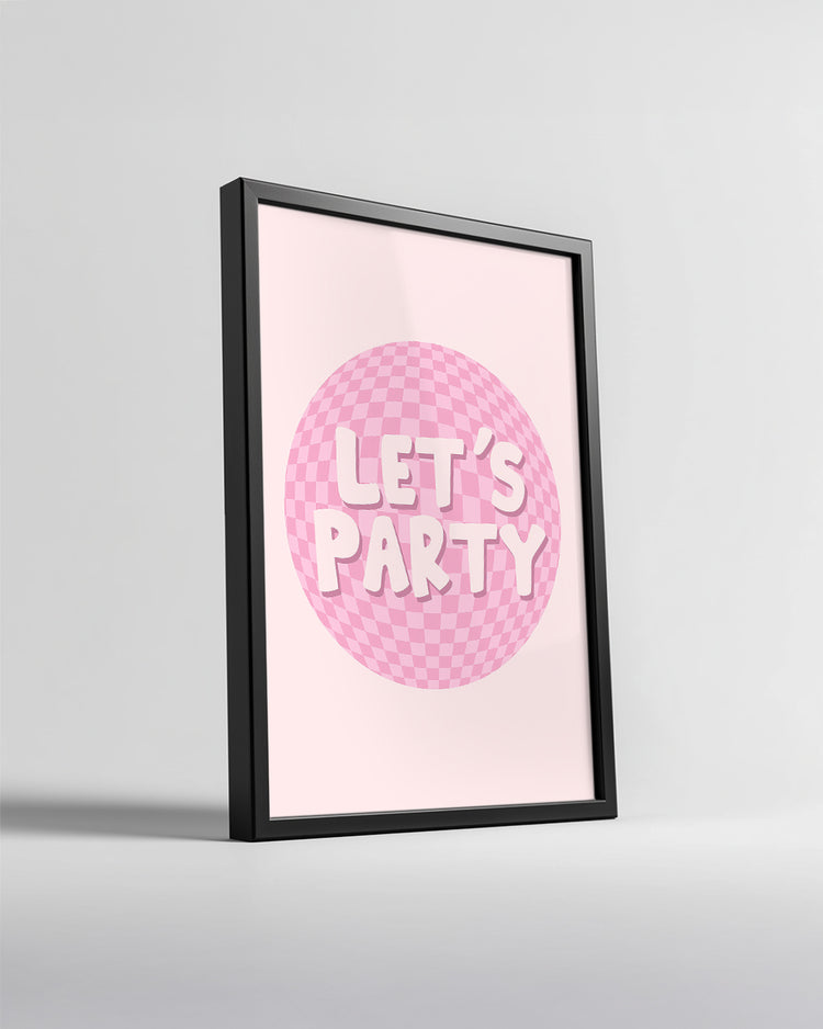 Pink Party Poster Tablosu