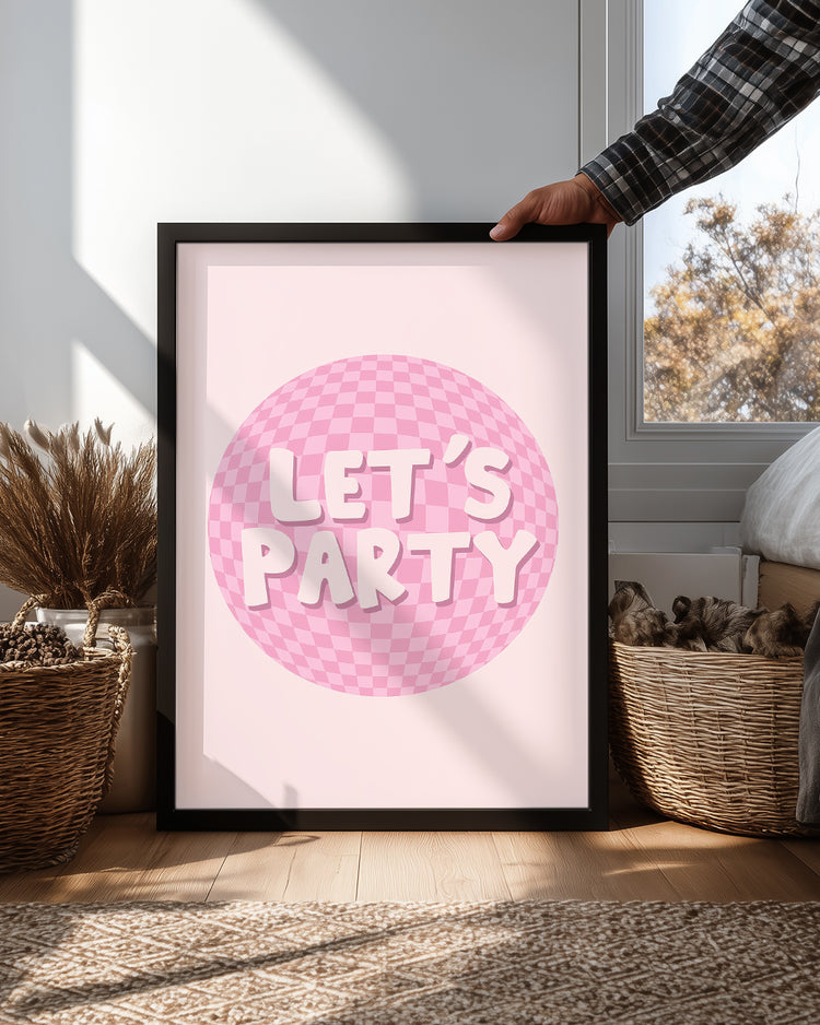 Pink Party Poster Tablosu