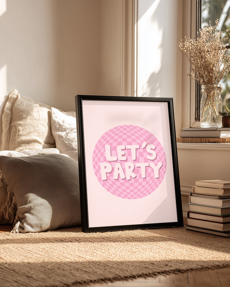 Pink Party Poster Tablosu