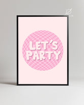 Pink Party Poster Tablosu