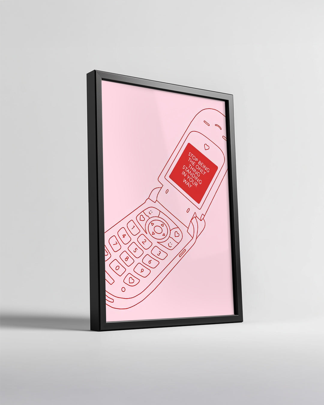 Pink Phone Poster Tablosu