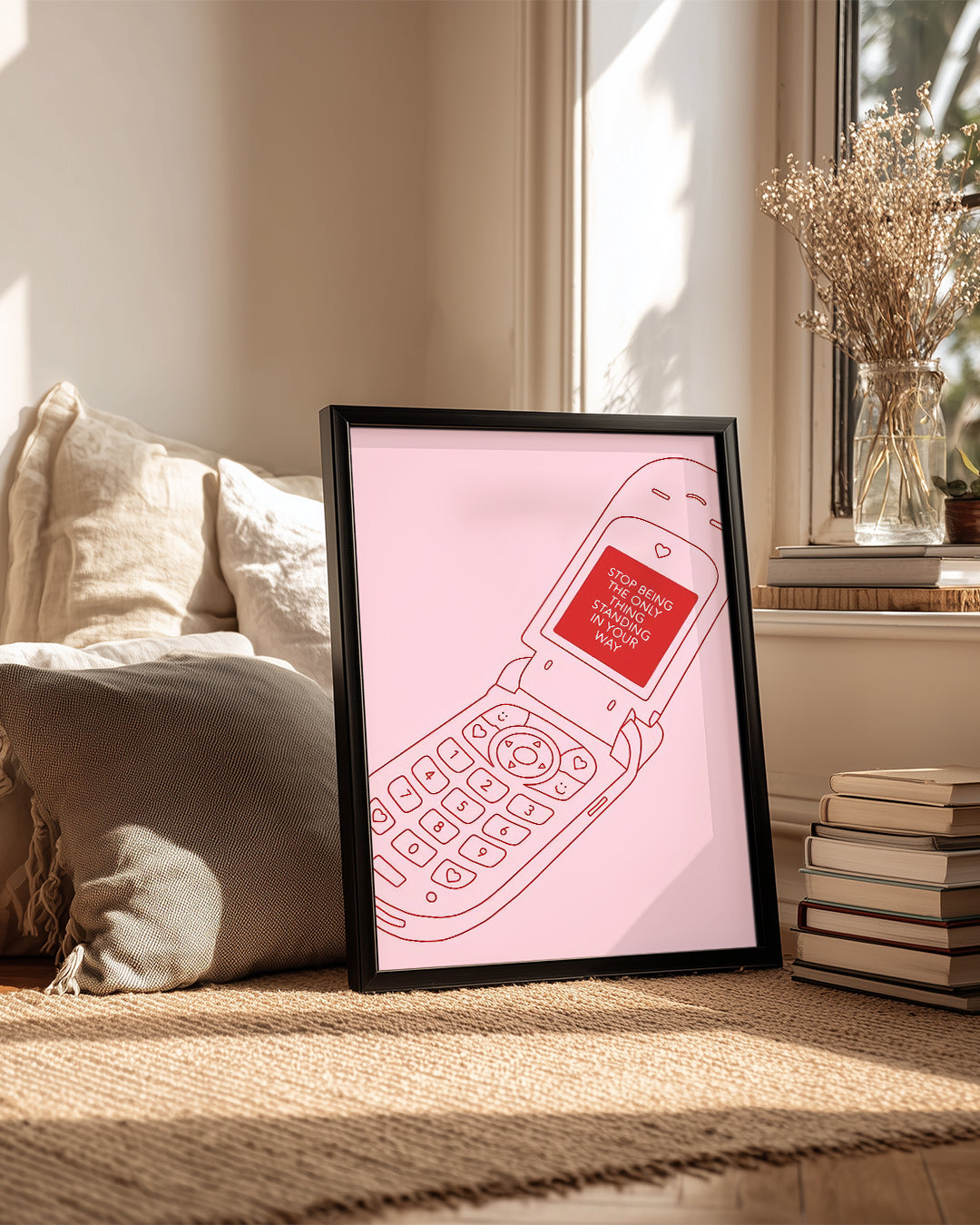 Pink Phone Poster Tablosu