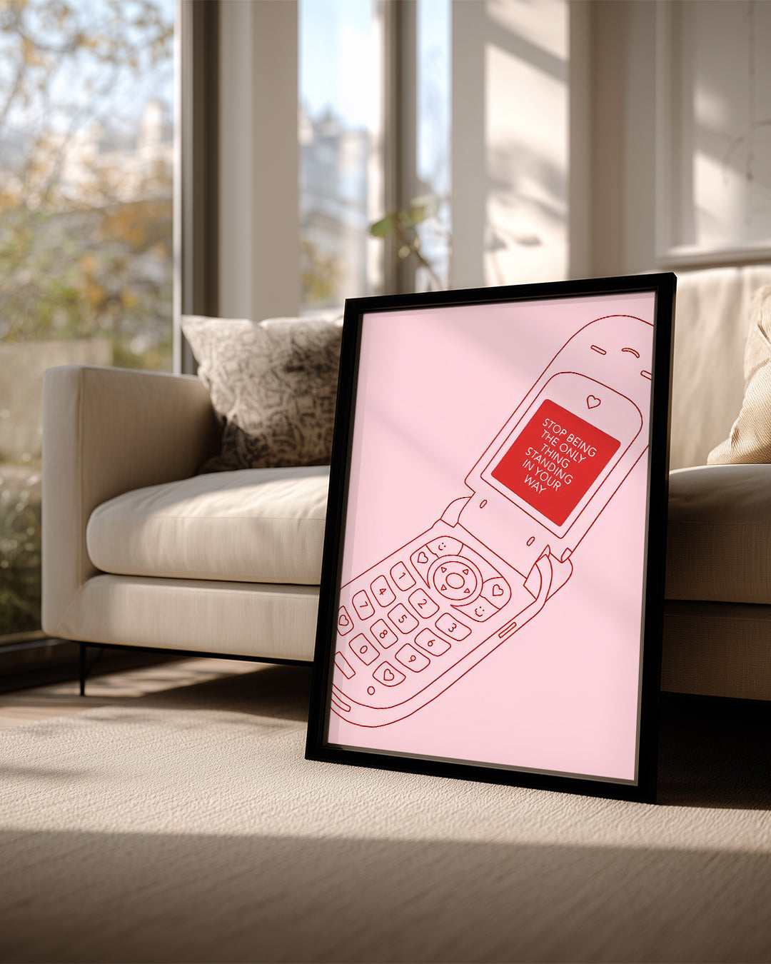Pink Phone Poster Tablosu