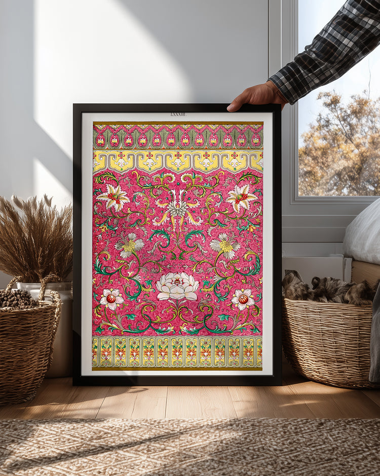 Pink Scroll Poster Tablosu