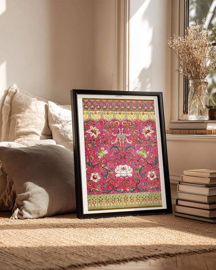 Pink Scroll Poster Tablosu