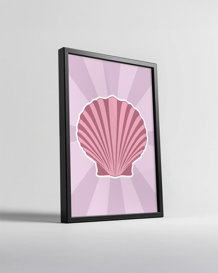 Pink Shell Poster Tablosu