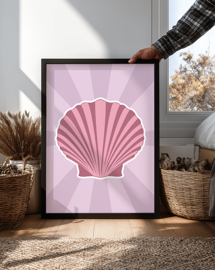 Pink Shell Poster Tablosu